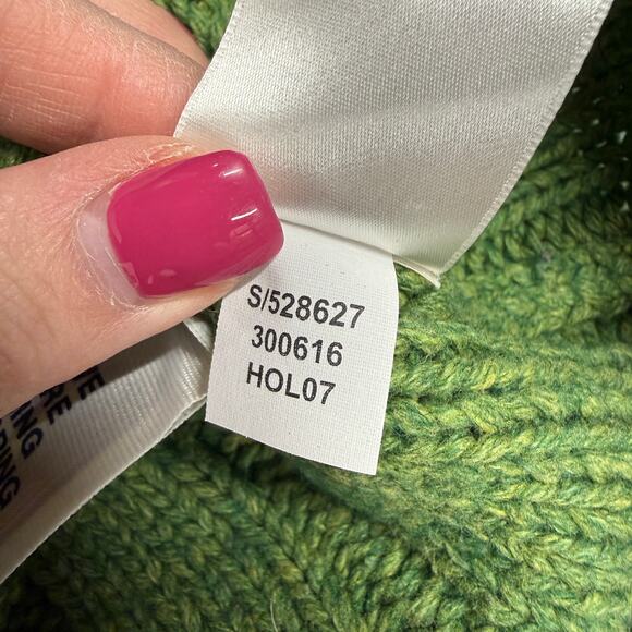 VTG Y2K Old Navy Womens M Cable Knit Sweater Chunky Fisherman Preppy Wool Cotton - Picture 5 of 11